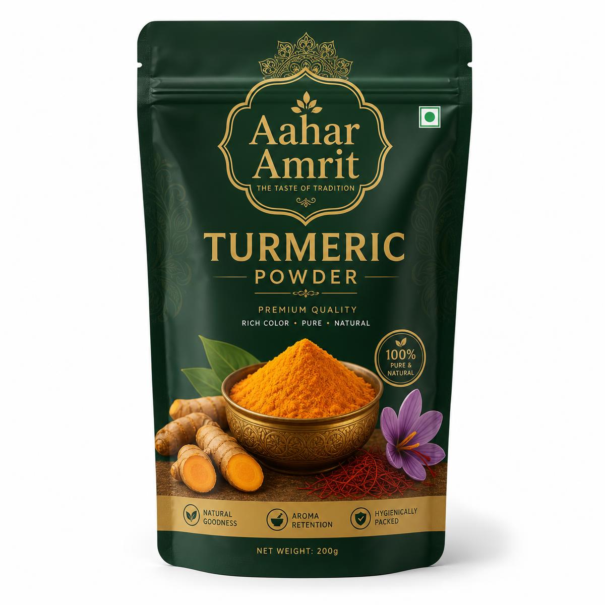 Aahar Amrit Turmeric Powder pouch